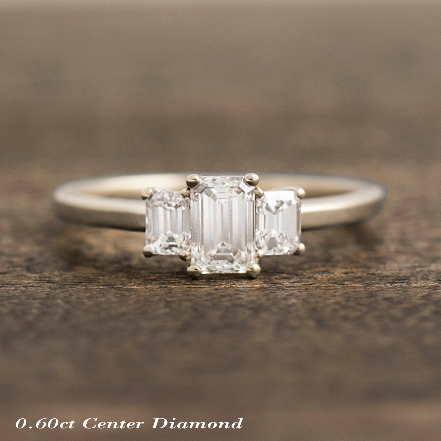 The 3 Stone Ring - Emerald Cut