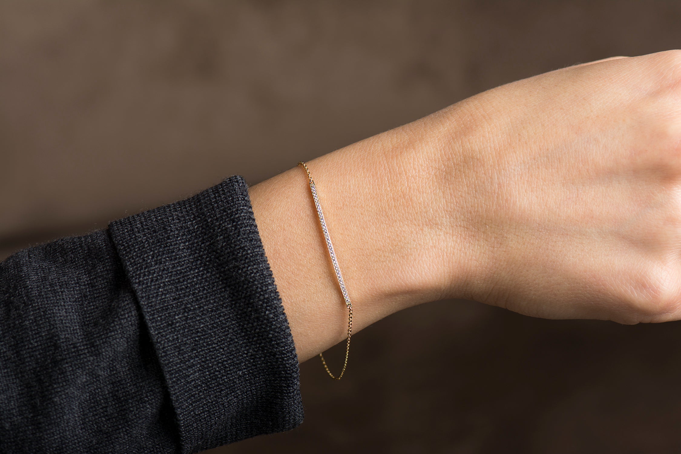 Skinny Bar Diamonds Bracelet