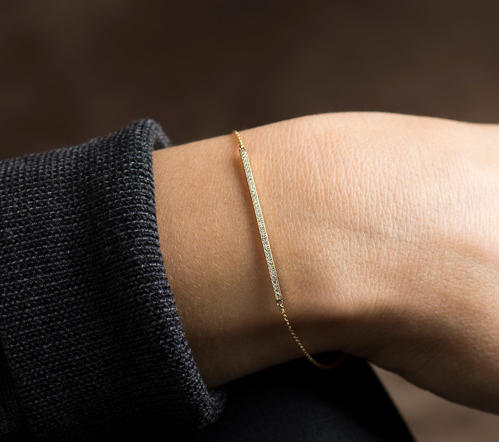 Skinny Bar Diamonds Bracelet
