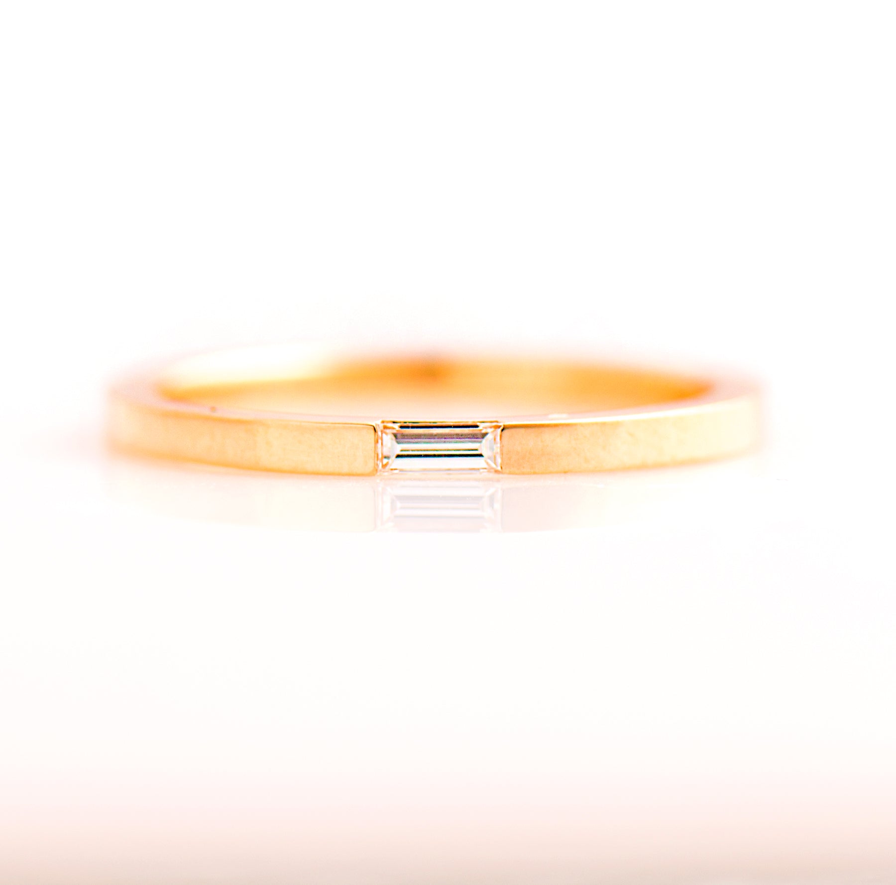Tiny Baguette Wedding Ring