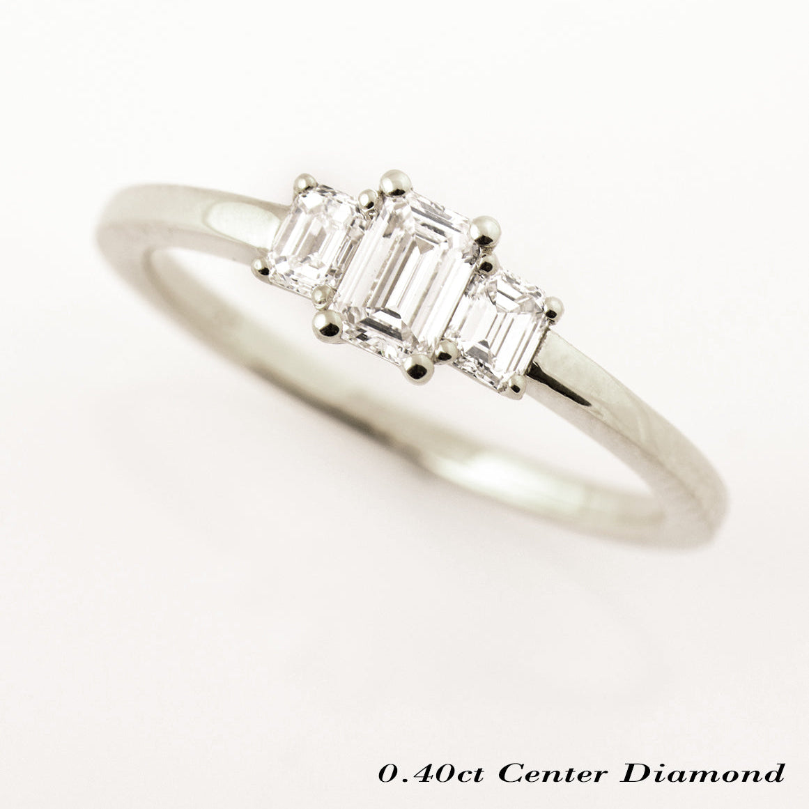 The 3 Stone Ring - Emerald Cut