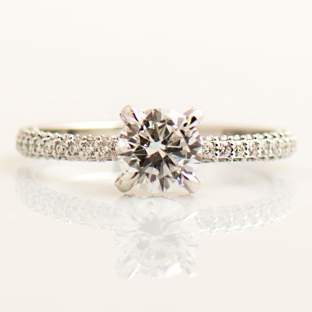 Hidden Halo Diamond Ring