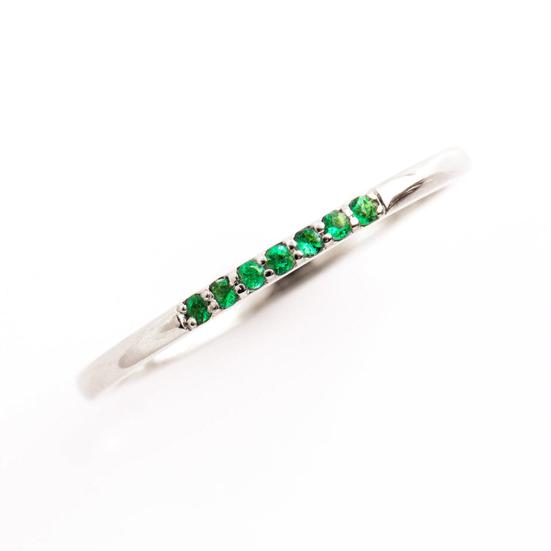 1.5 mm Emerald Stack Ring