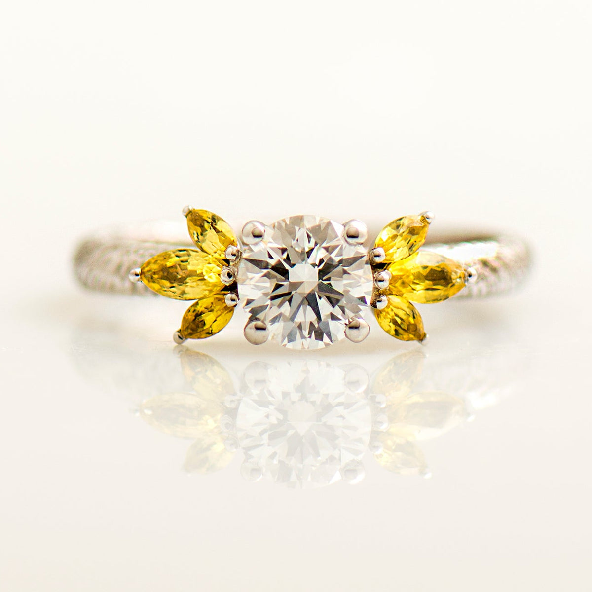 Floral Engagement Ring
