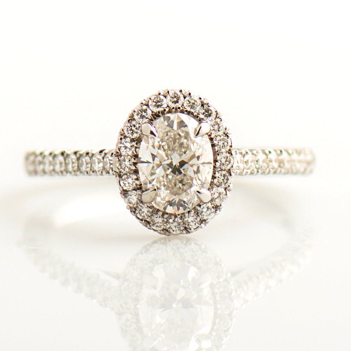 The Oval Halo Ring
