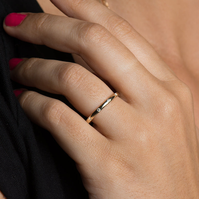 2 mm Evenly Spaced Eternity Diamond Ring