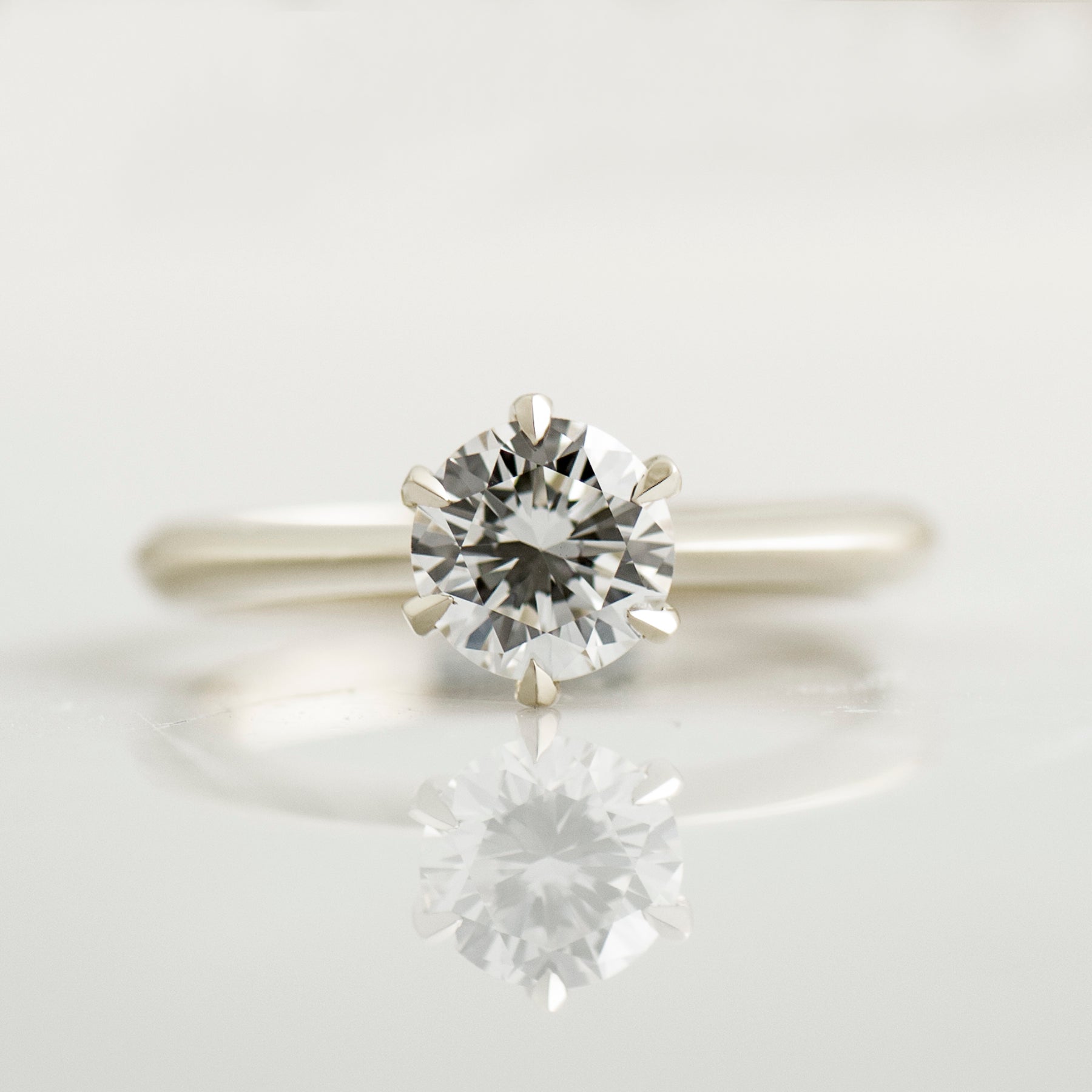 The Six Prong Solitaire Ring