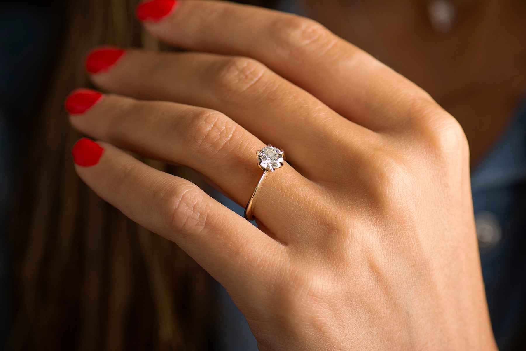 The Six Prong Solitaire Ring