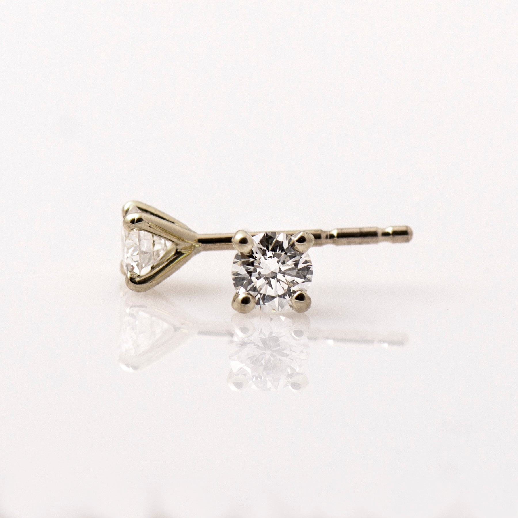 Round Lab Diamond Studs