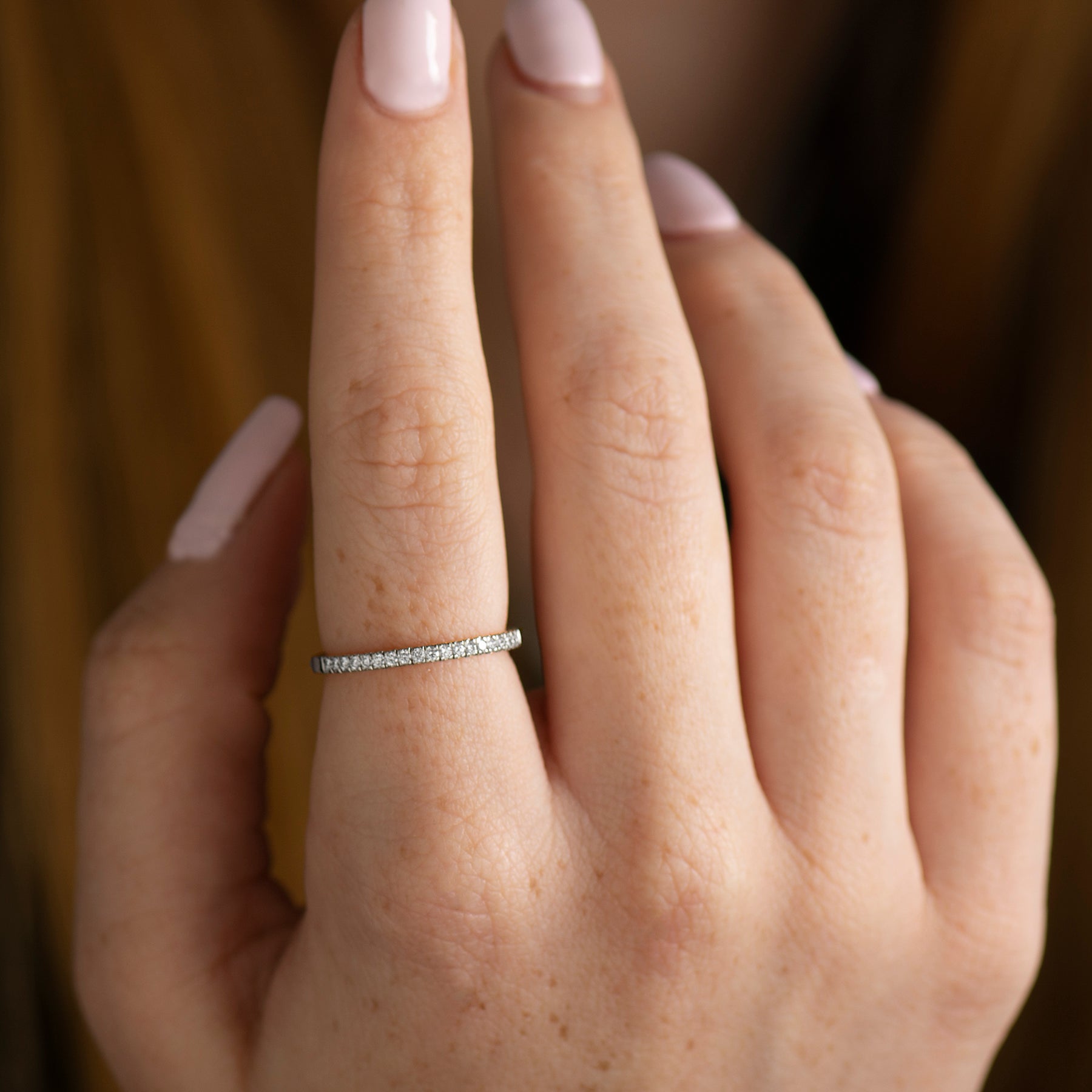 1.4mm Thin Pave' Ring