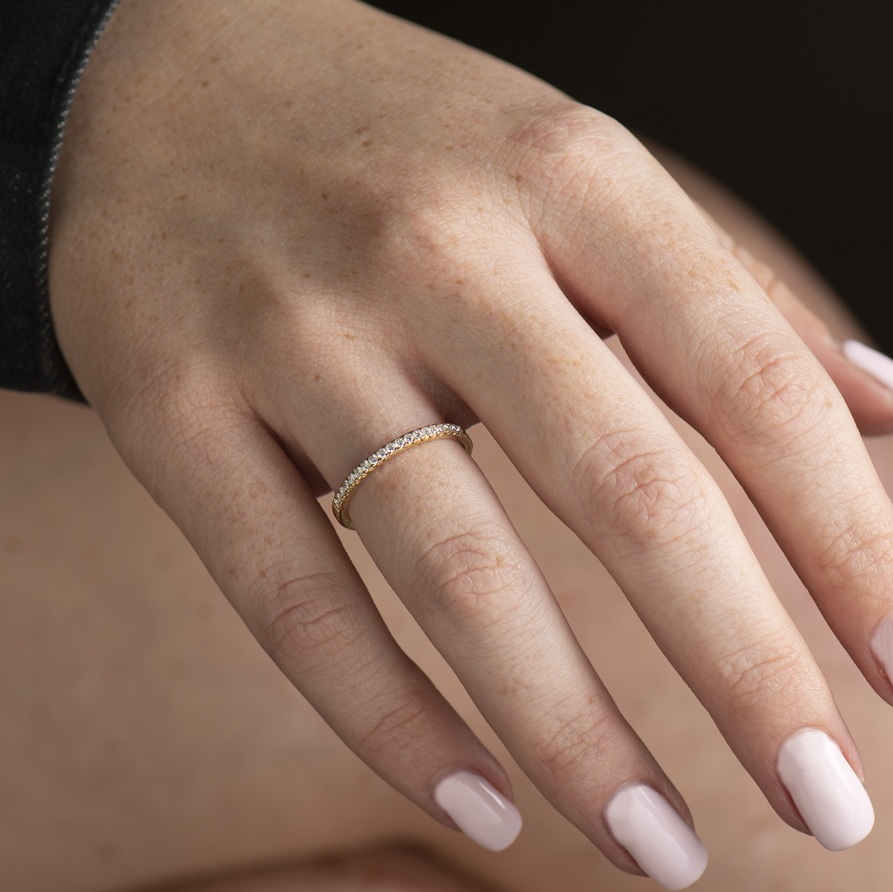 1.4mm Thin Pave' Ring