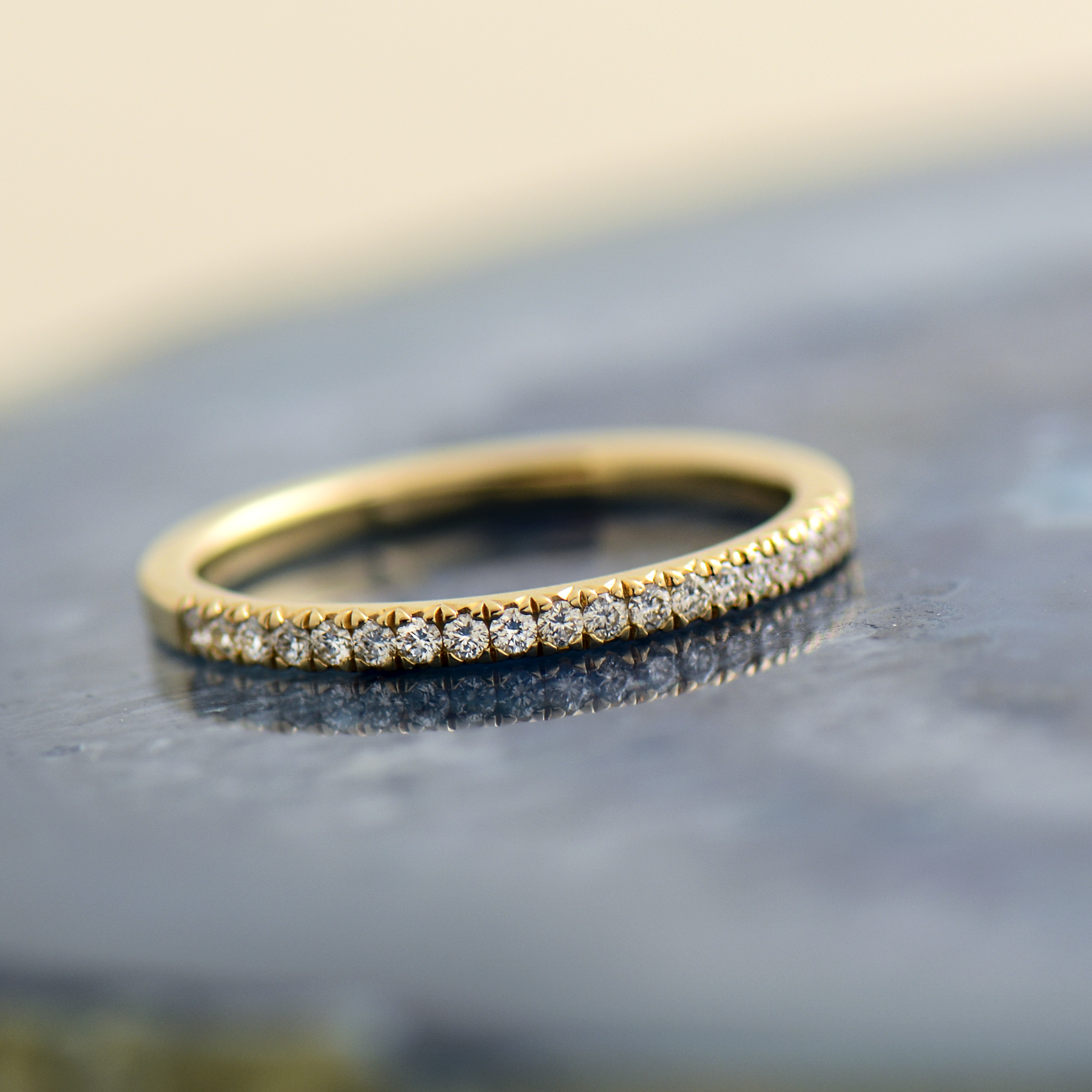 1.7mm Thin Pave' Ring | Eternity Rings | Nir Oliva Jewelry