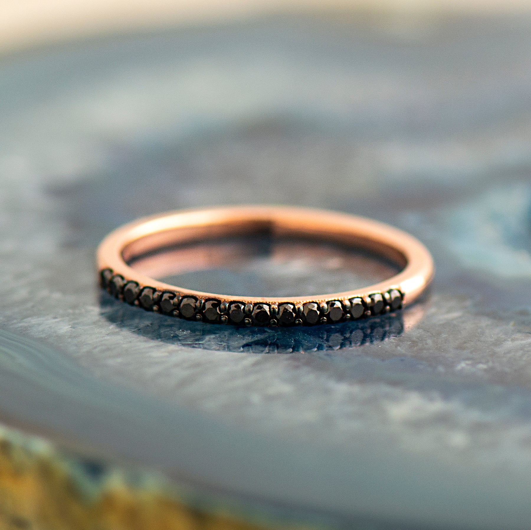 15 Black Diamonds Ring