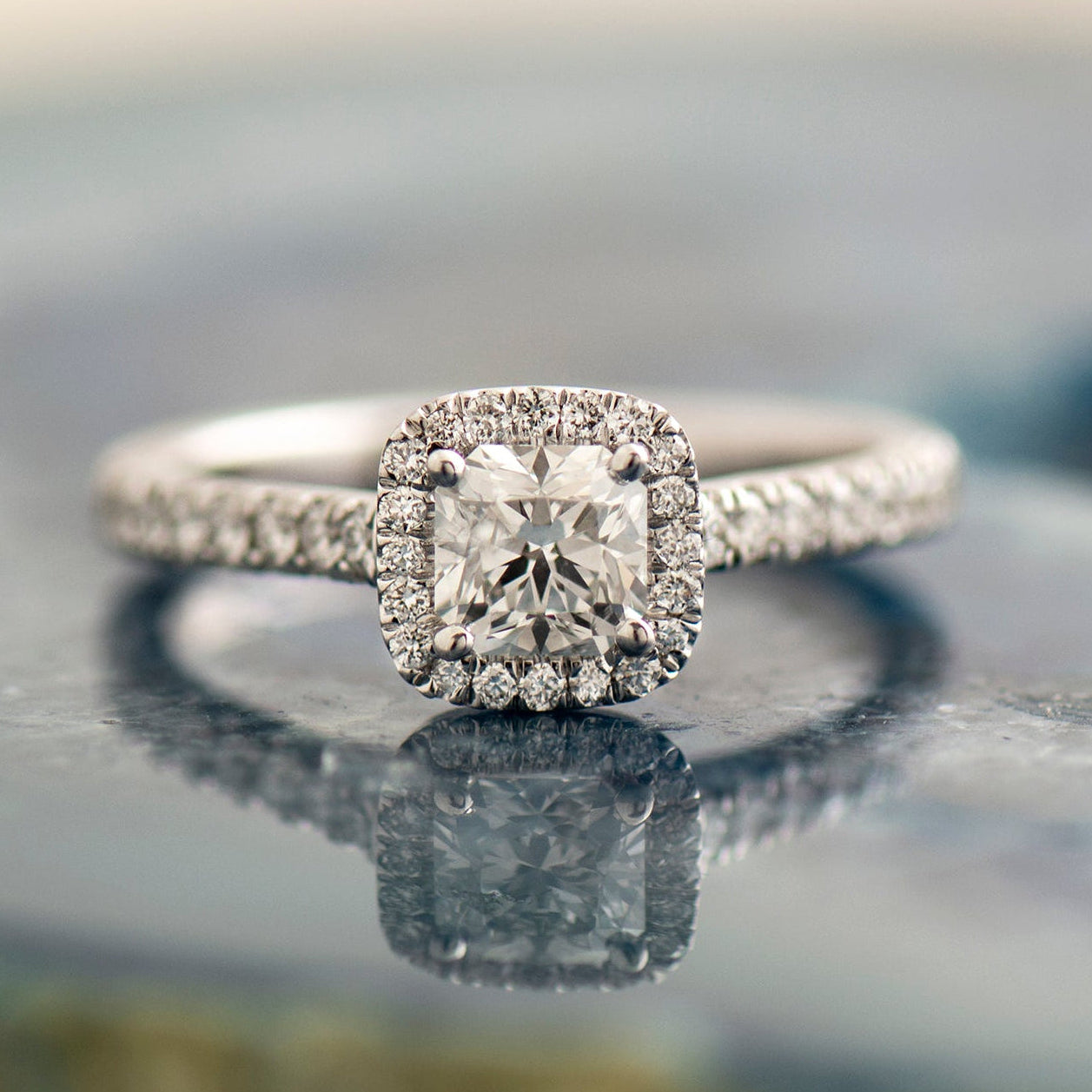 The Radiant Halo Ring