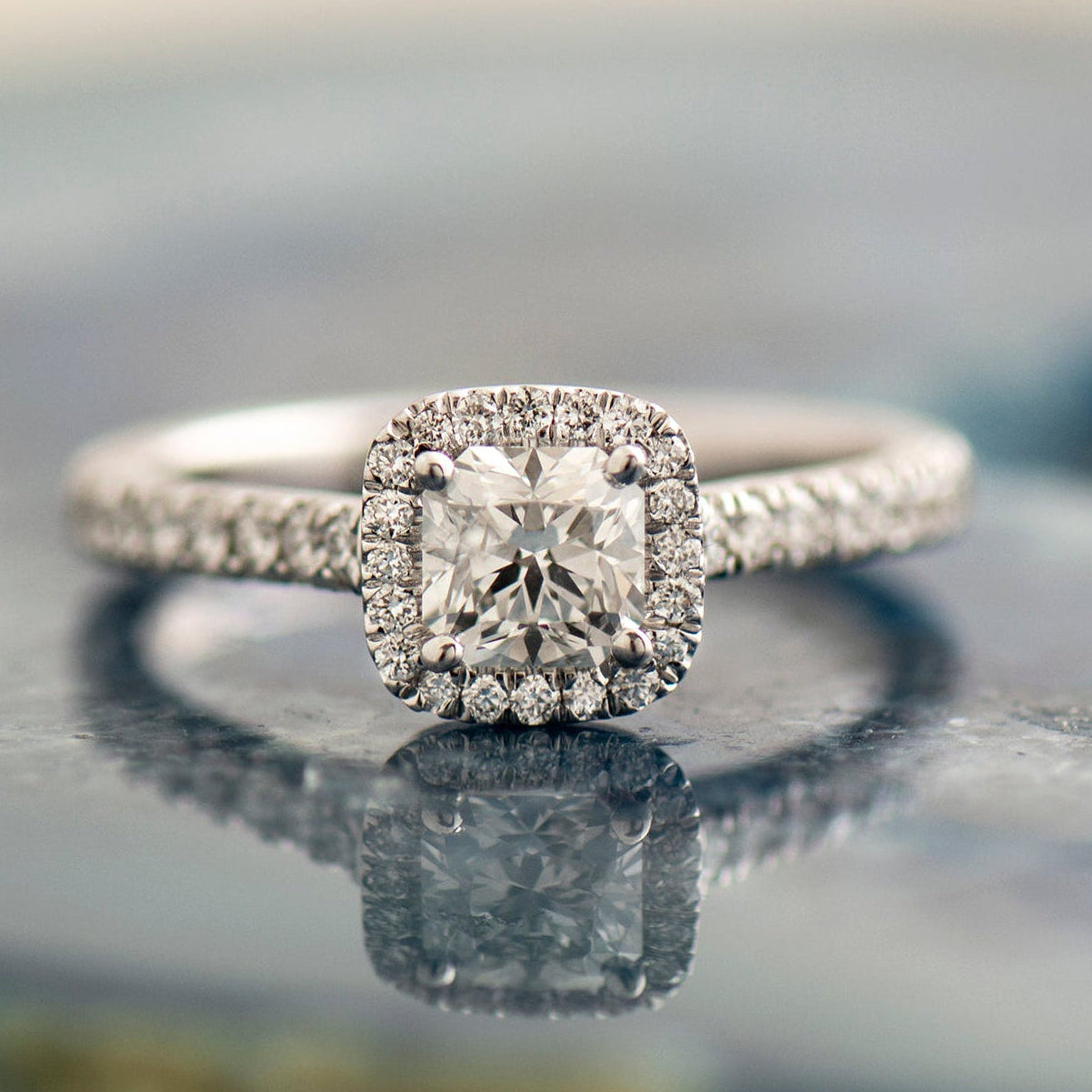 The Radiant Halo Ring