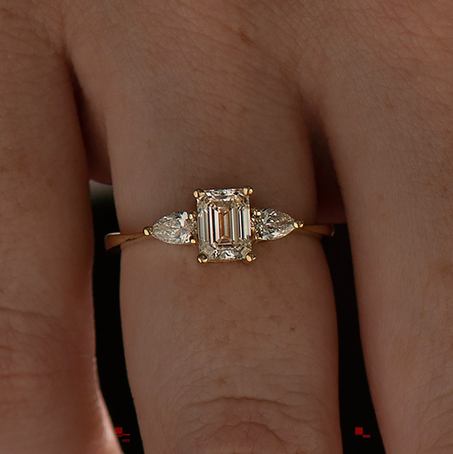 Three Stones Engagement Ring