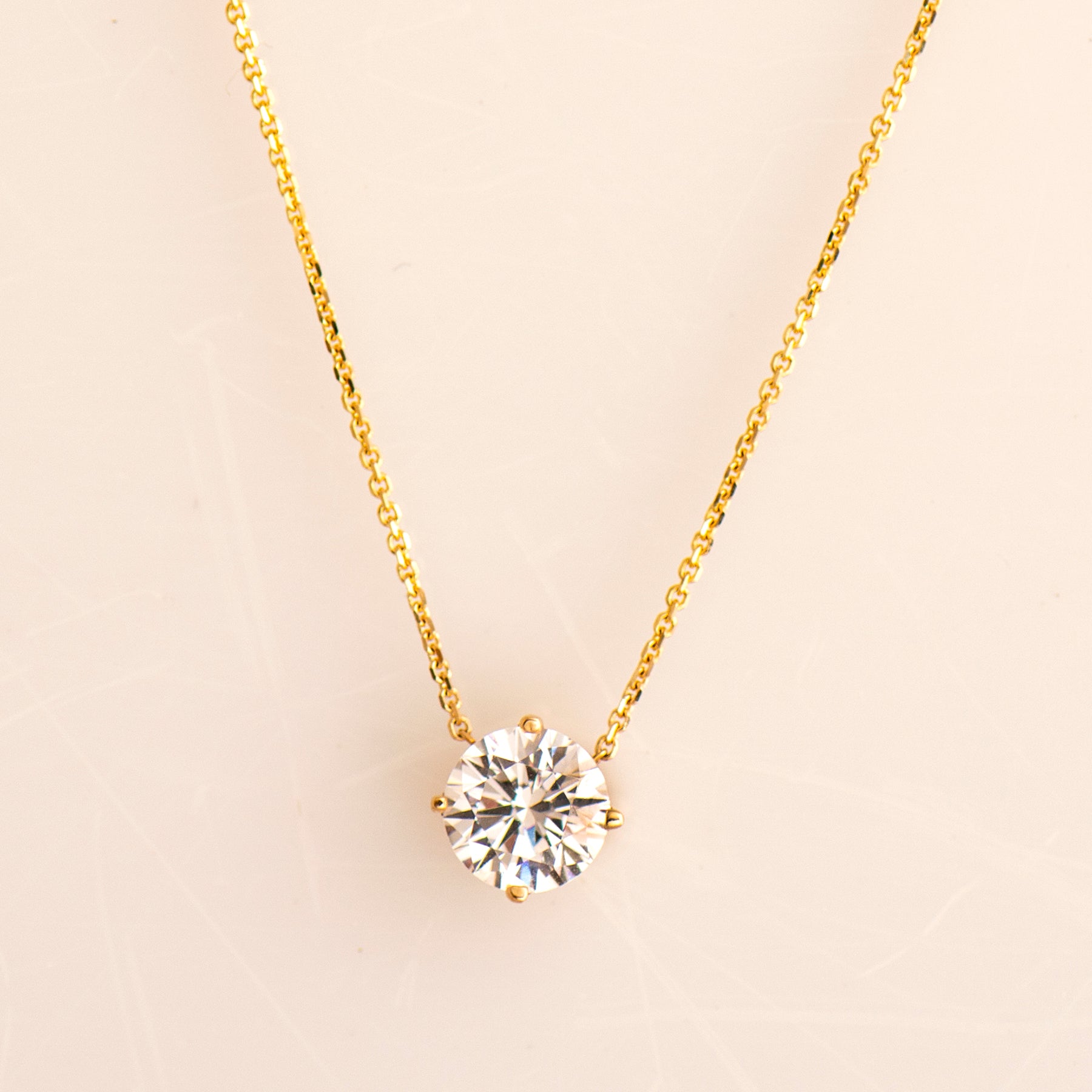Solitaire Diamond Necklace