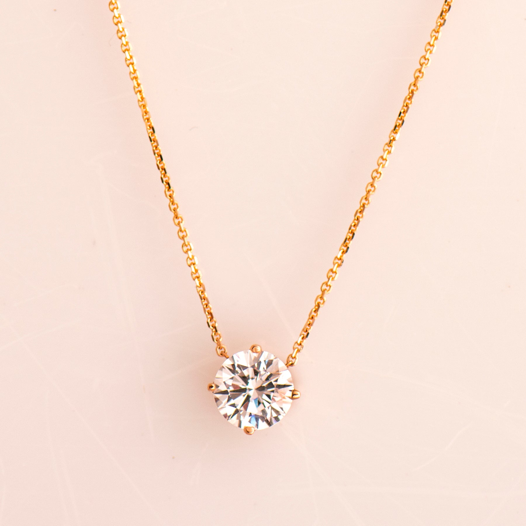 Solitaire Diamond Necklace