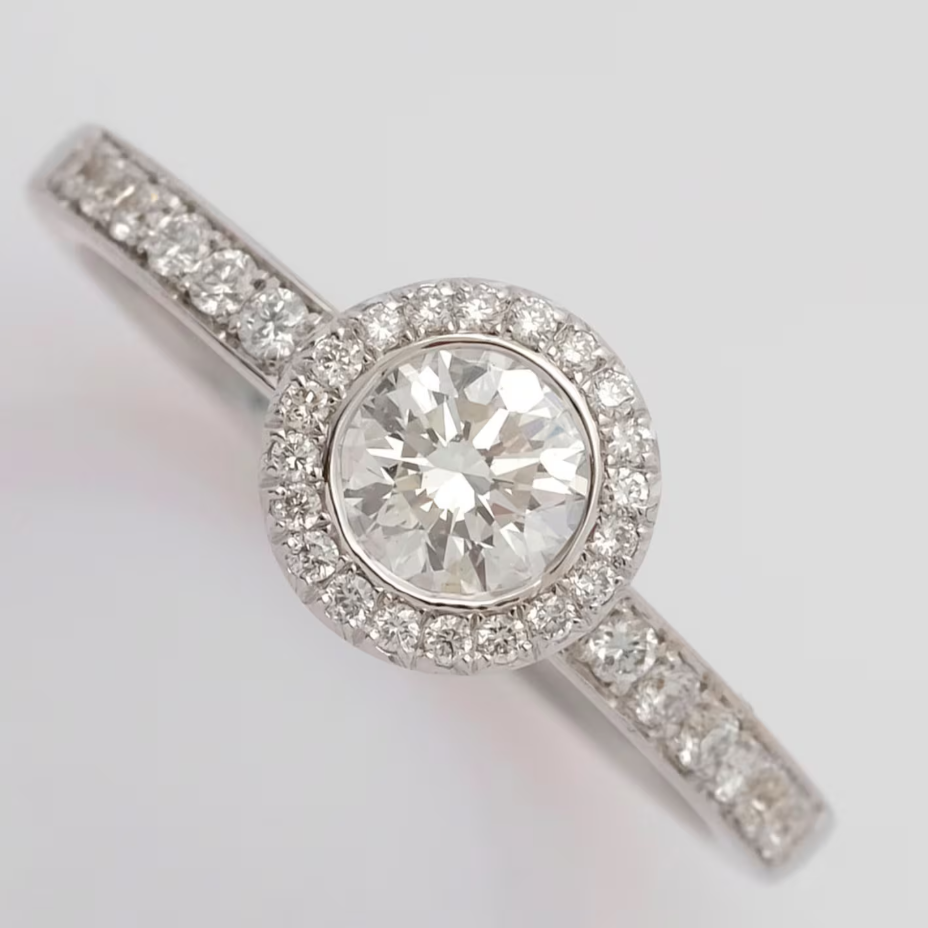 Halo Engagement Ring