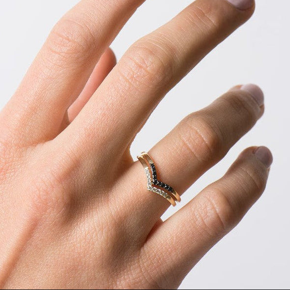Chevron Rings Set