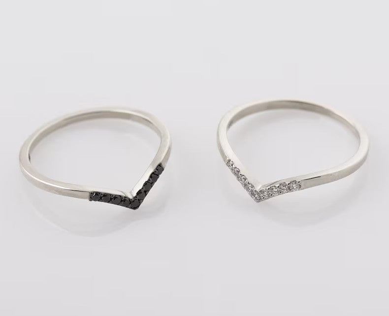 Chevron Rings Set