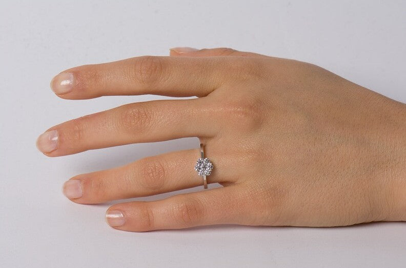 Diamonds Flower Ring