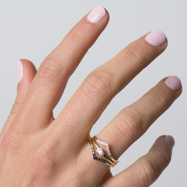 Chevron Rings Set