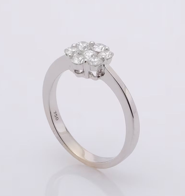 Diamonds Flower Ring