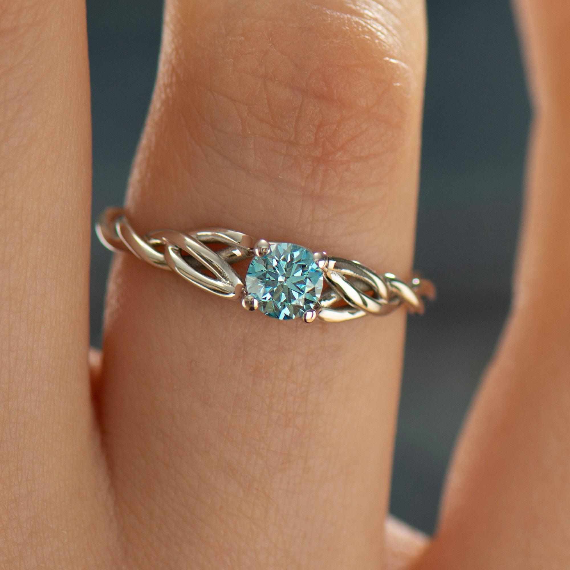 Sky Blue Celtic Ring