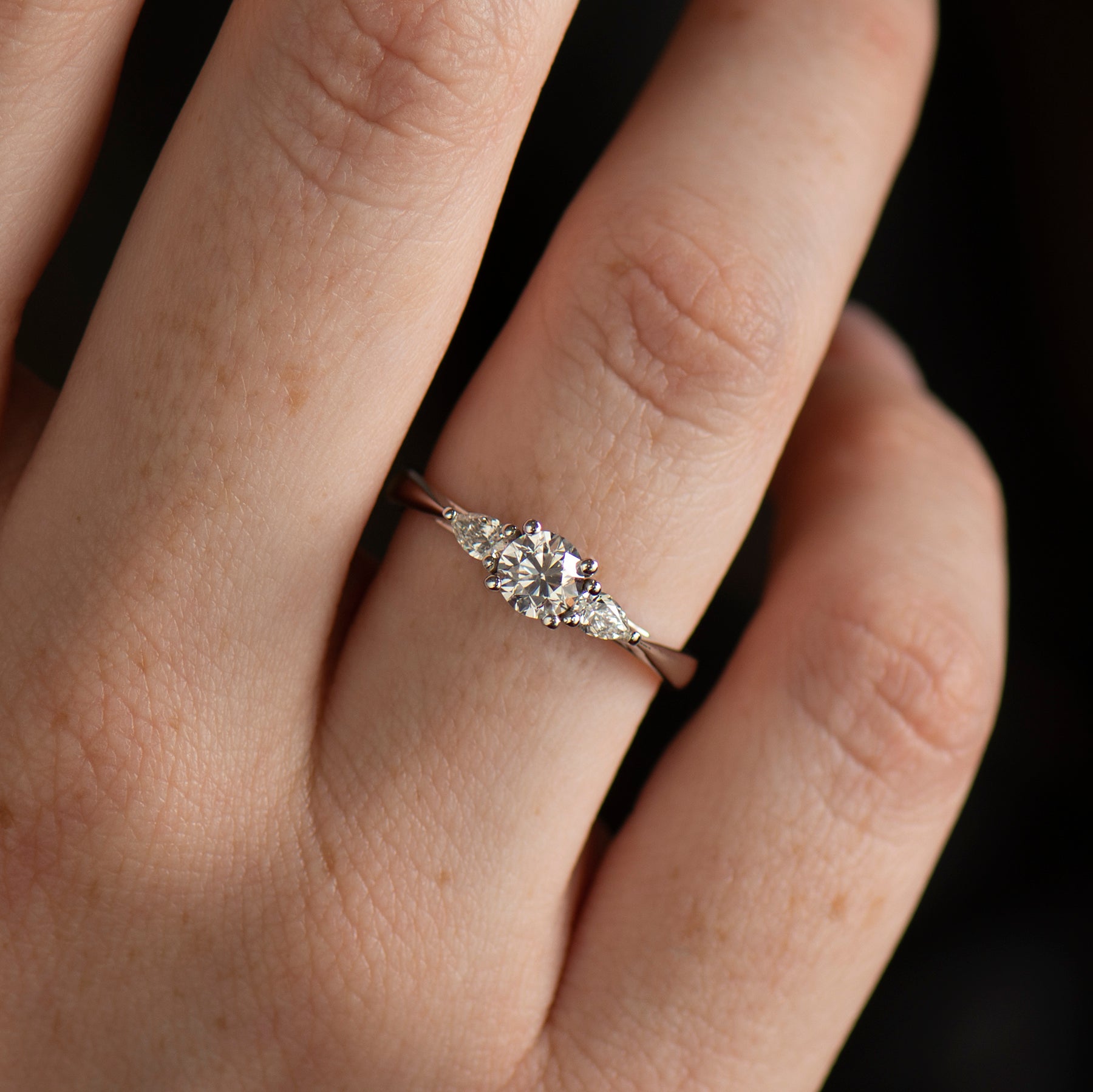 Three Stone Engagement Ring