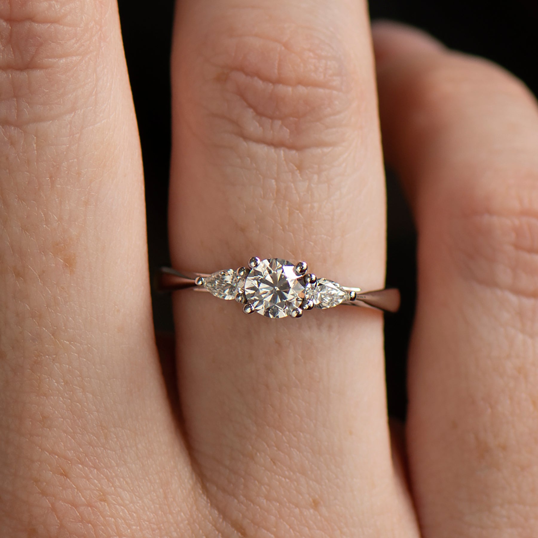 Three Stone Engagement Ring