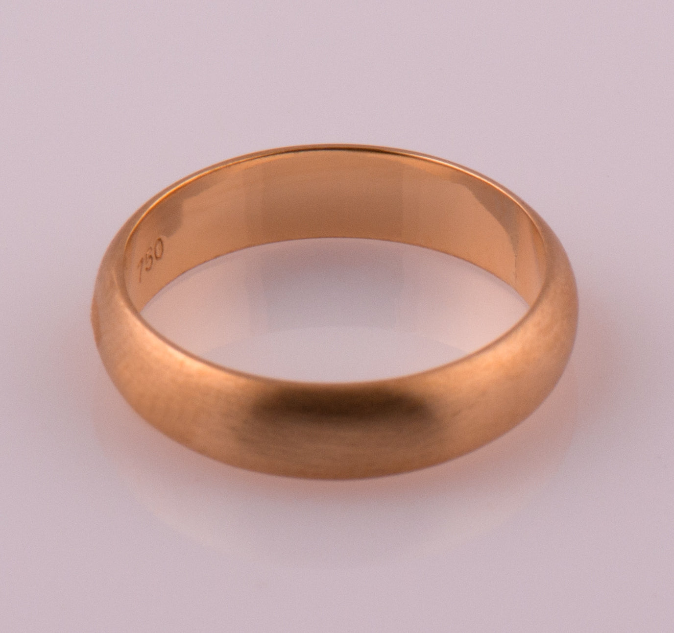 The Matte Wedding Band - Round Profile