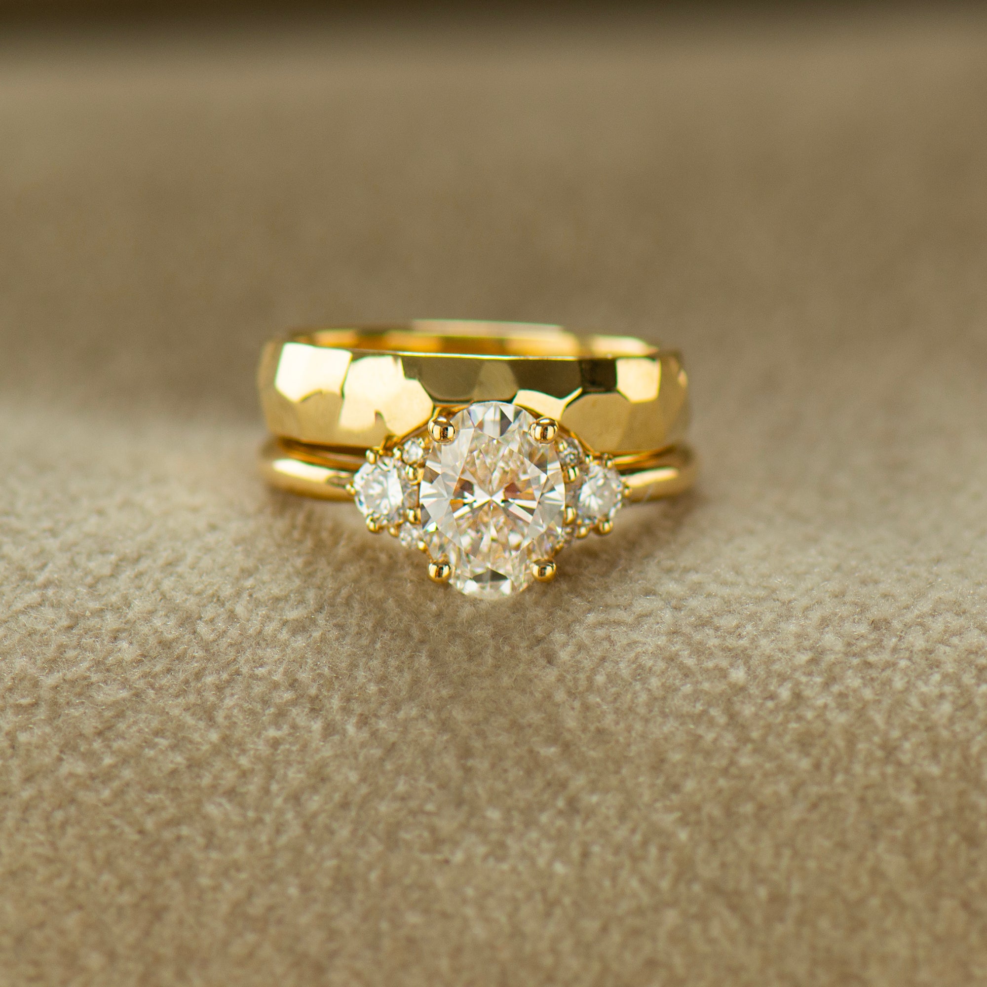 Matching Contour Wedding Band