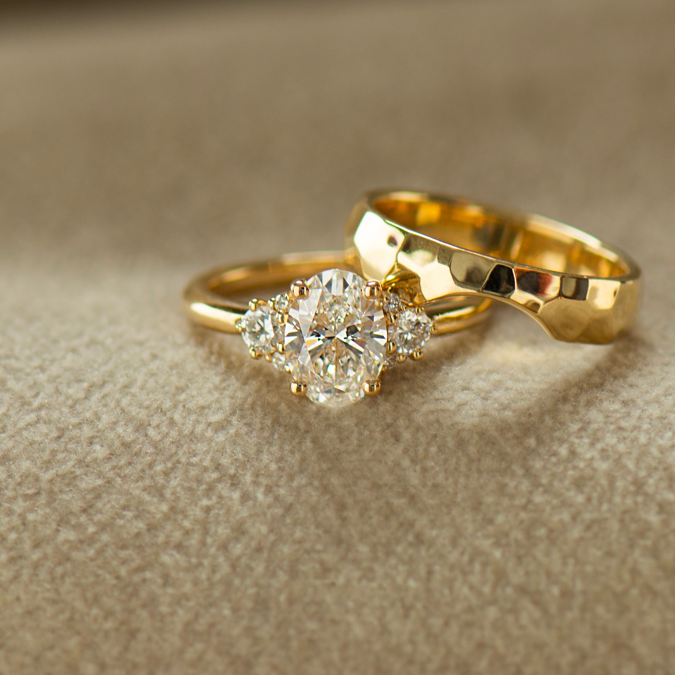 Matching Contour Wedding Band