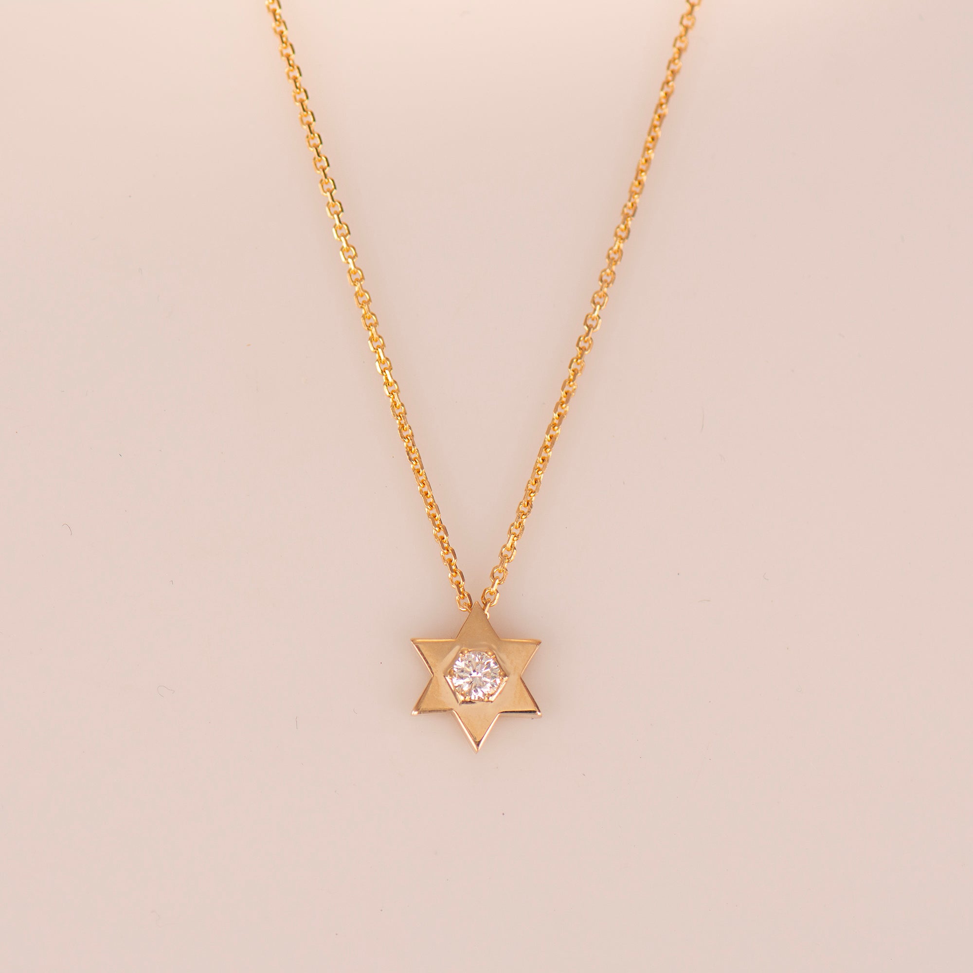 Star of David Diamond Necklace