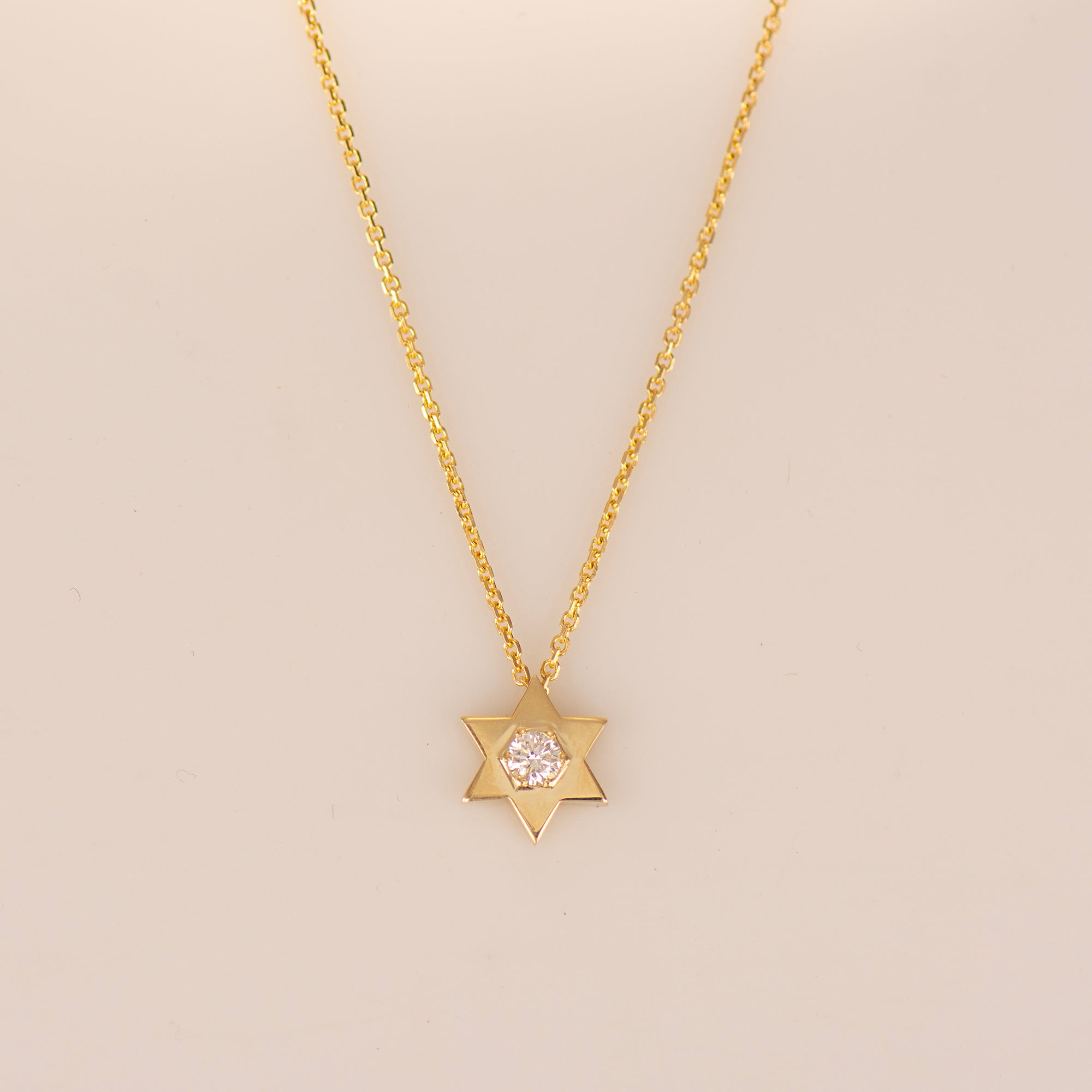 Star of David Diamond Necklace