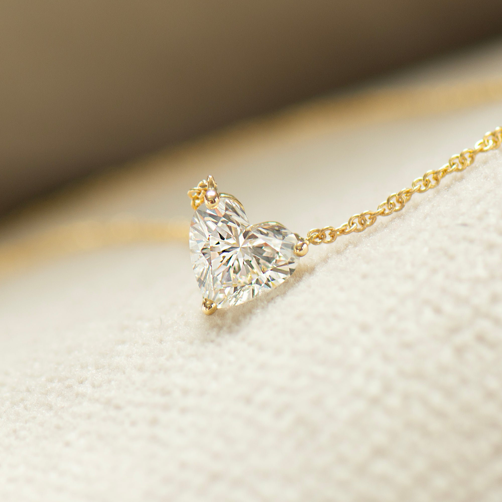 Lab Grown Heart Necklace
