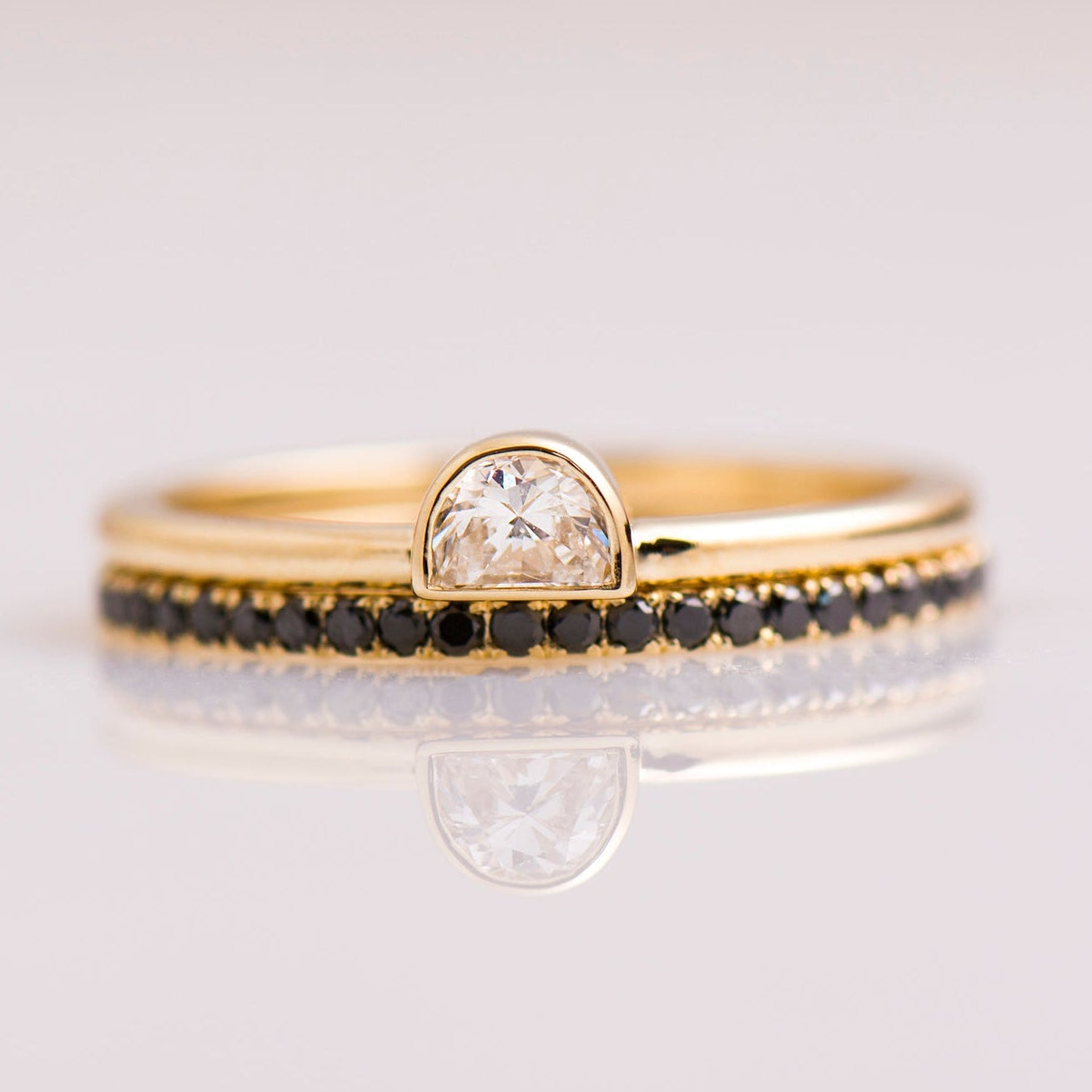 Half Moon Diamond Set