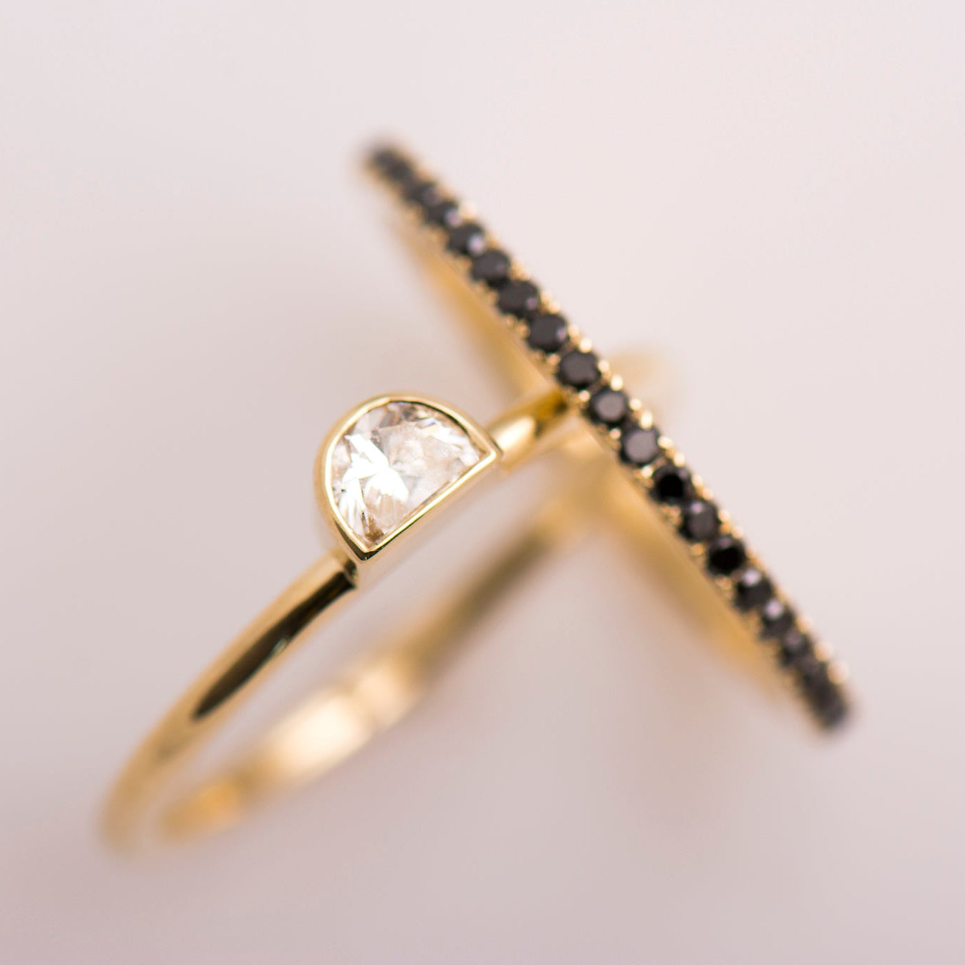 Half Moon Diamond Set