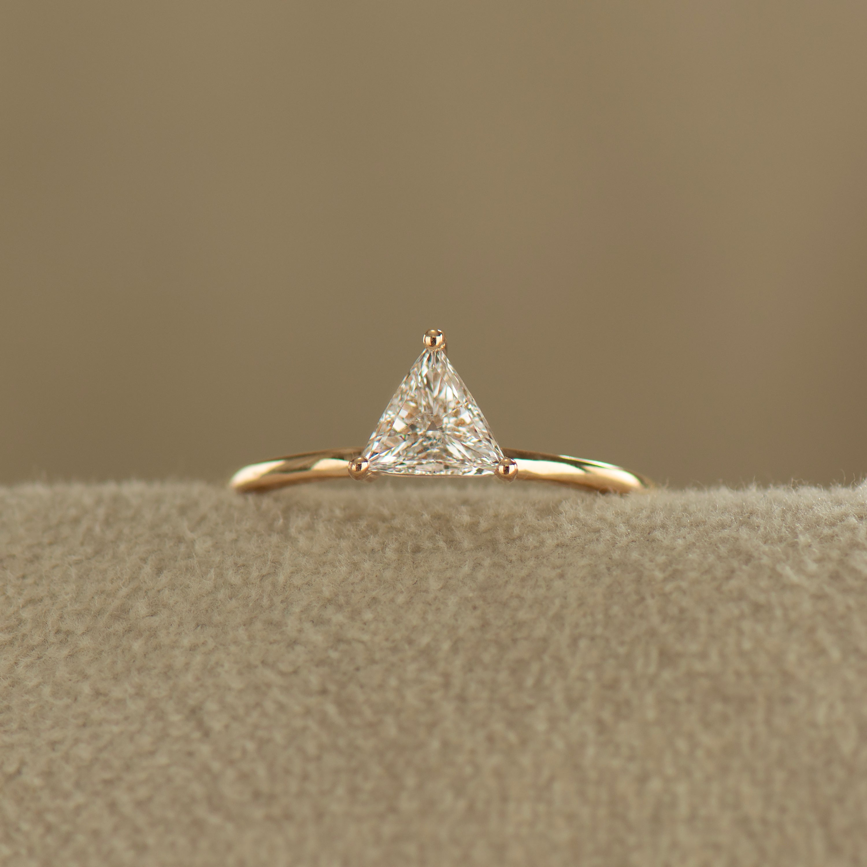 Triangle Engagement Ring