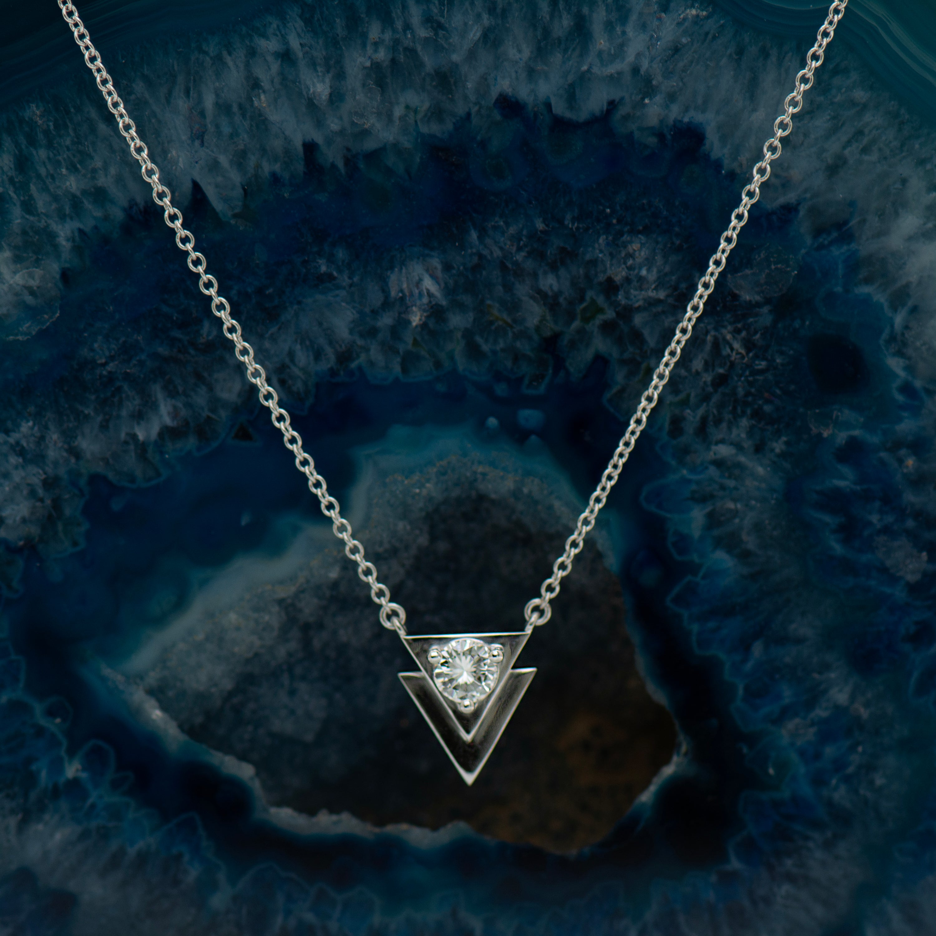 Triangle Diamond Necklace