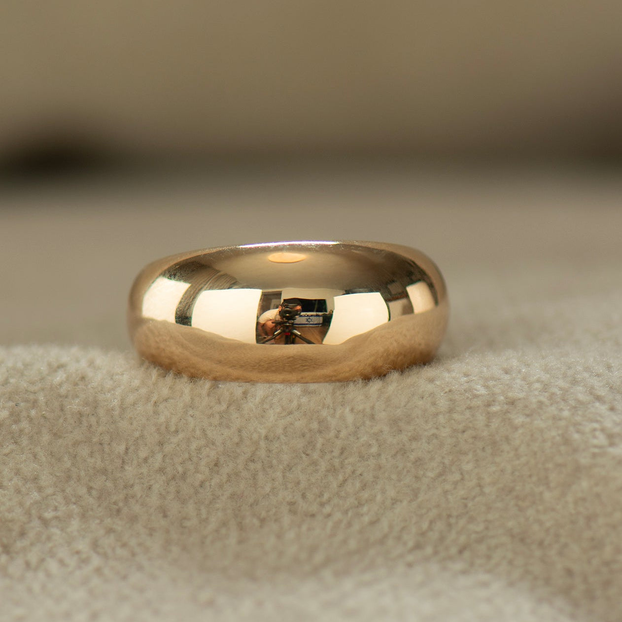 Plain Bombe Statement Ring