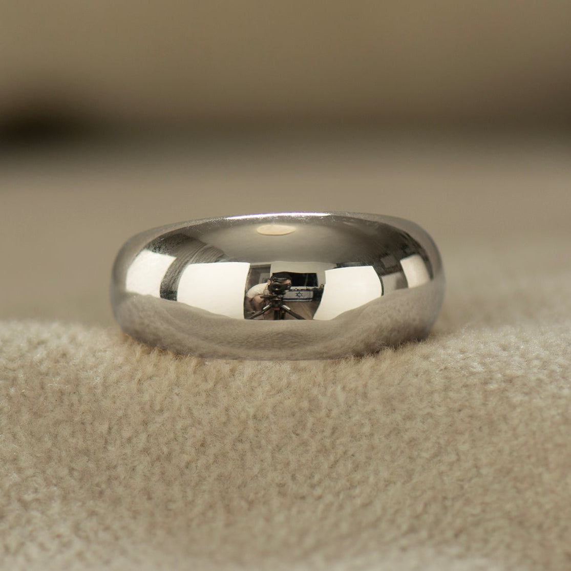Plain Bombe Statement Ring