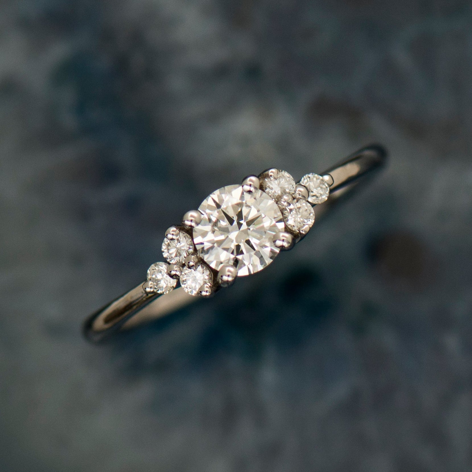 Floral Engagement Ring