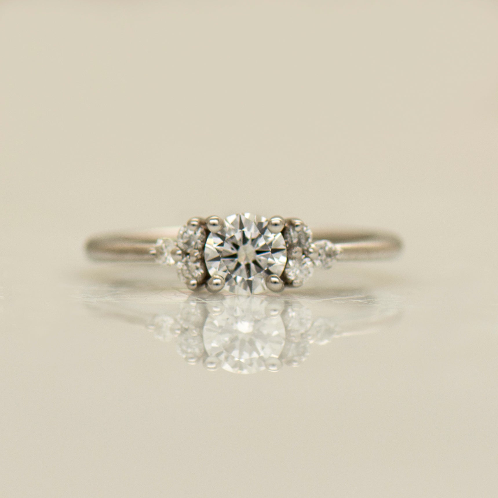 Floral Engagement Ring