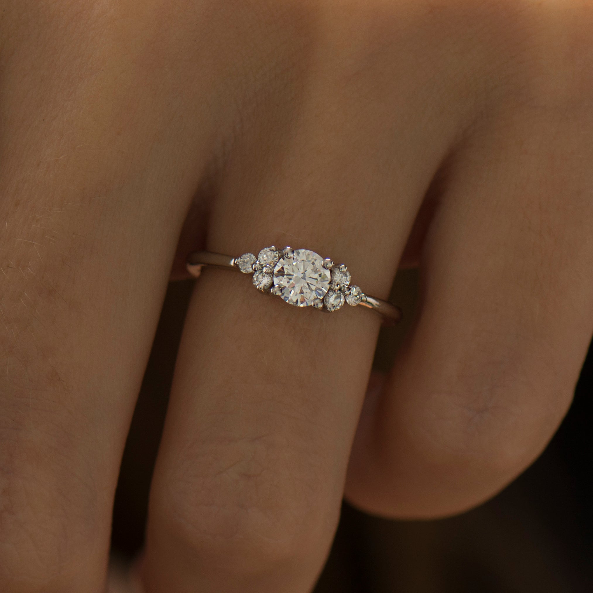 Floral Engagement Ring