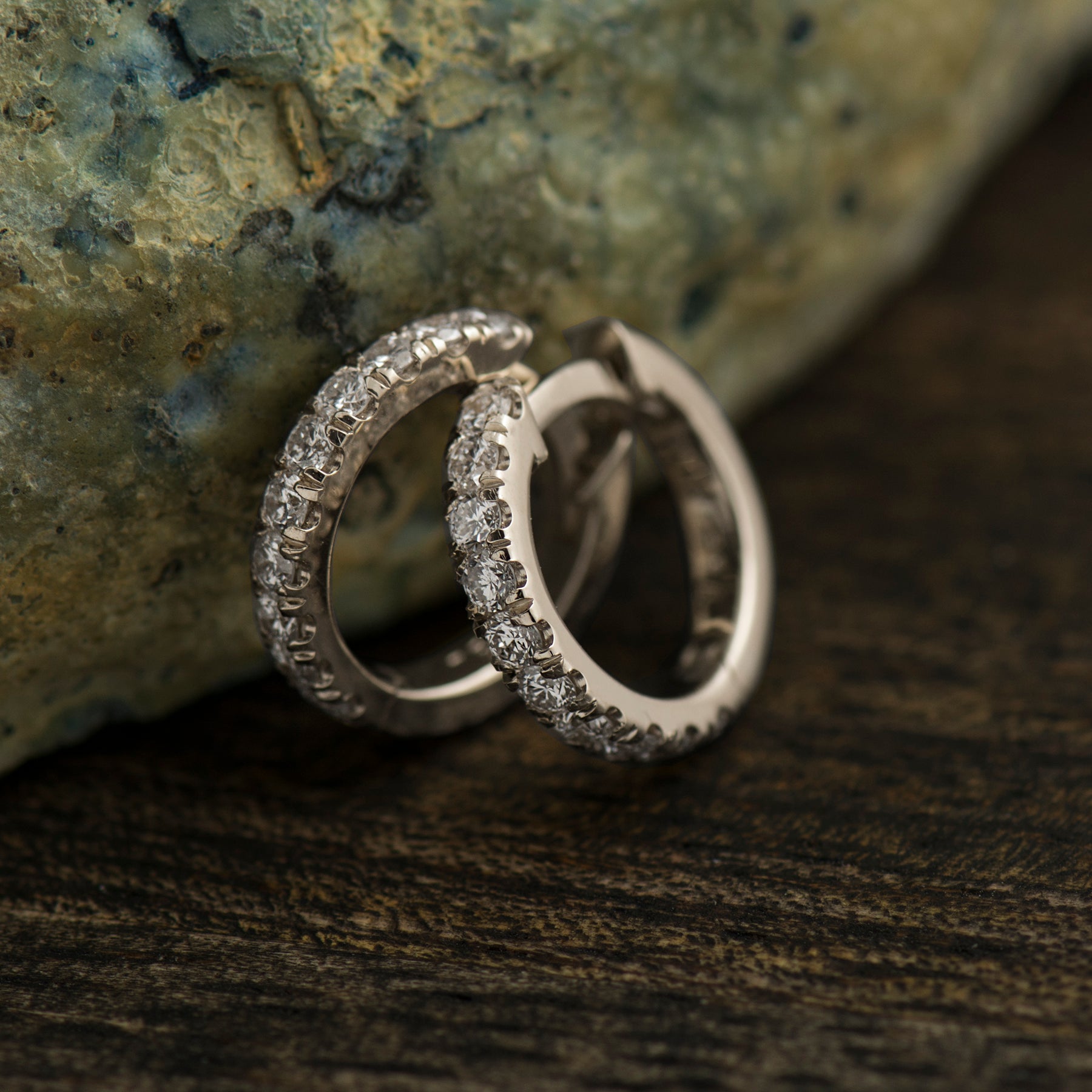 11MM Huggie Diamond Earrings