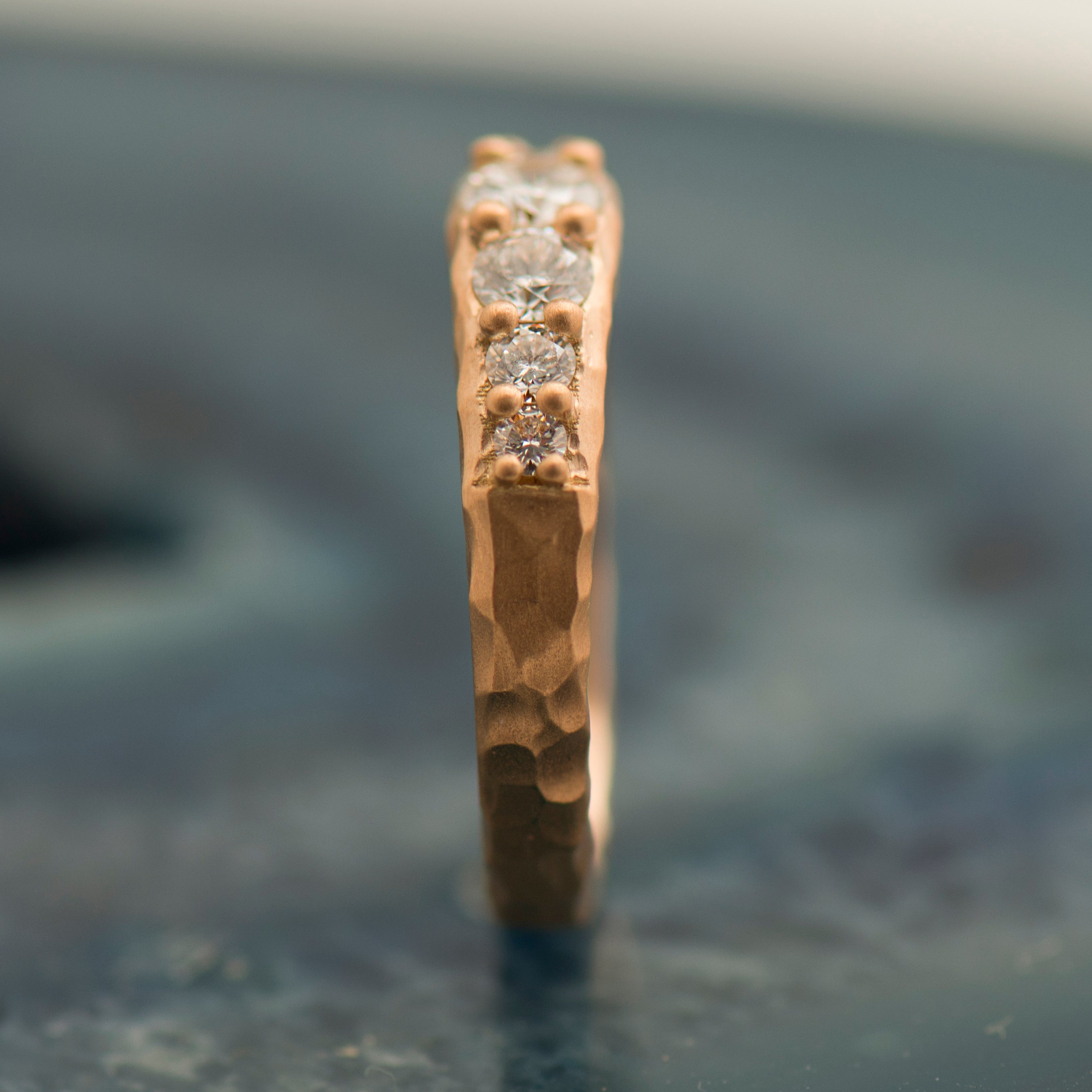 Texture Matte Engagement Ring