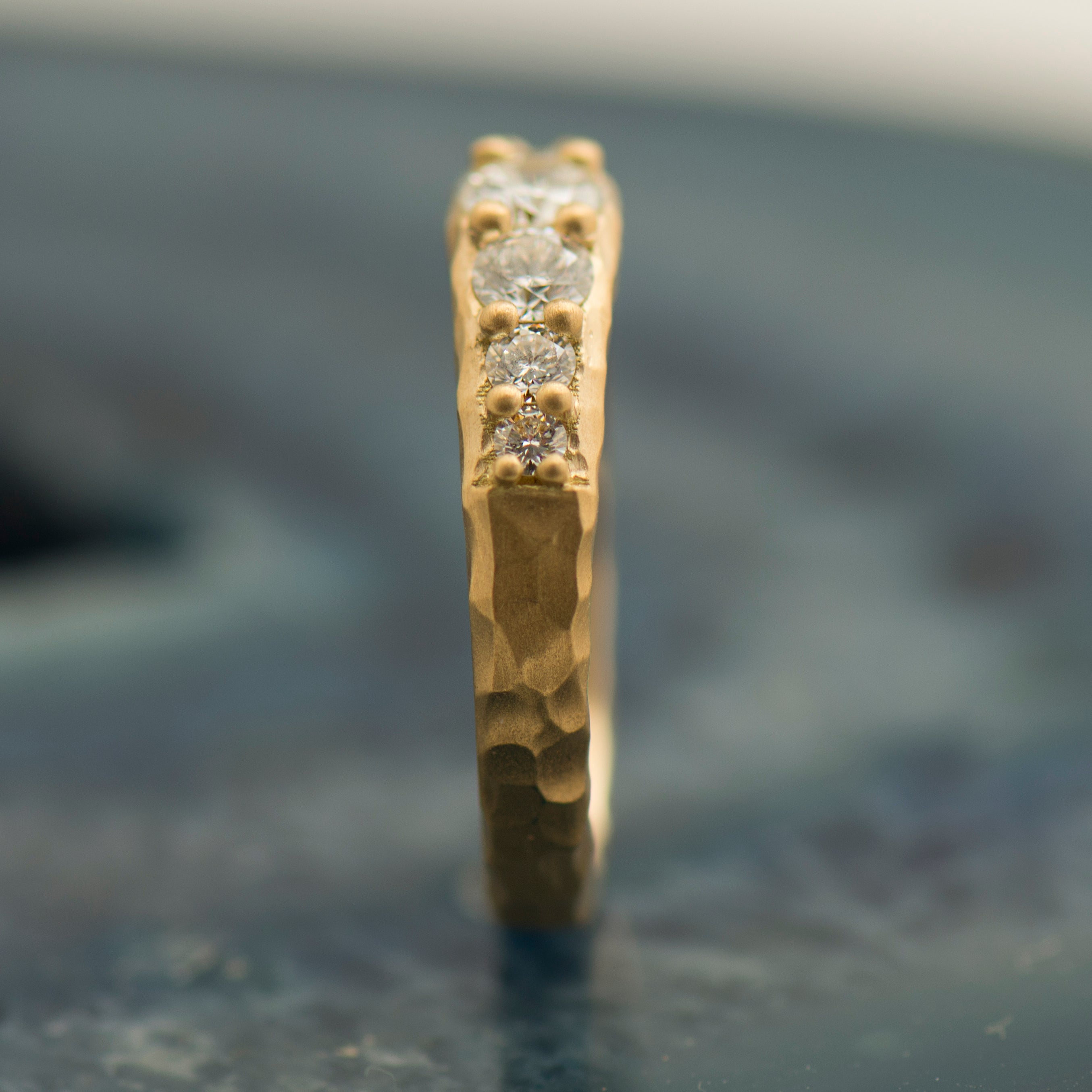 Texture Matte Engagement Ring