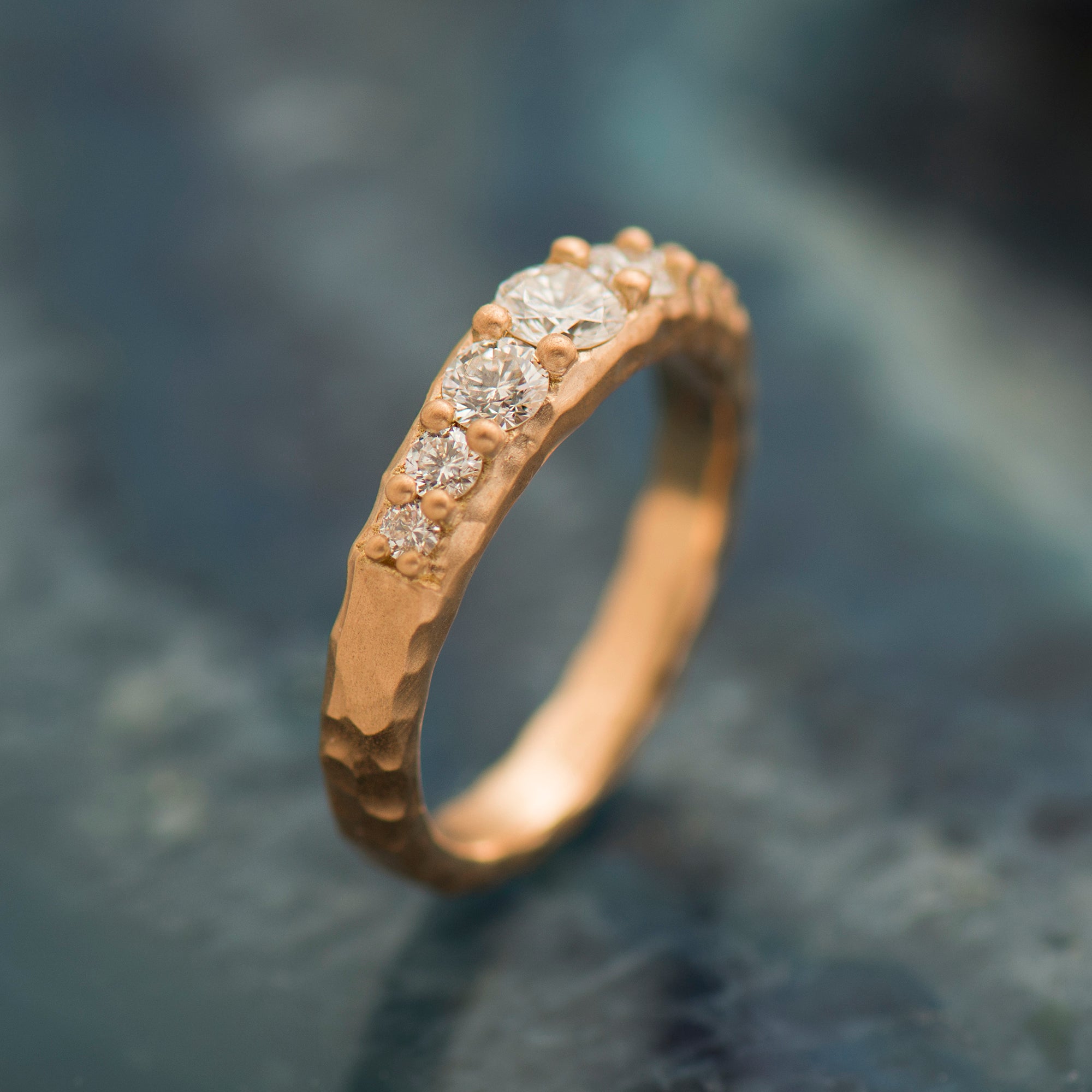 Texture Matte Engagement Ring